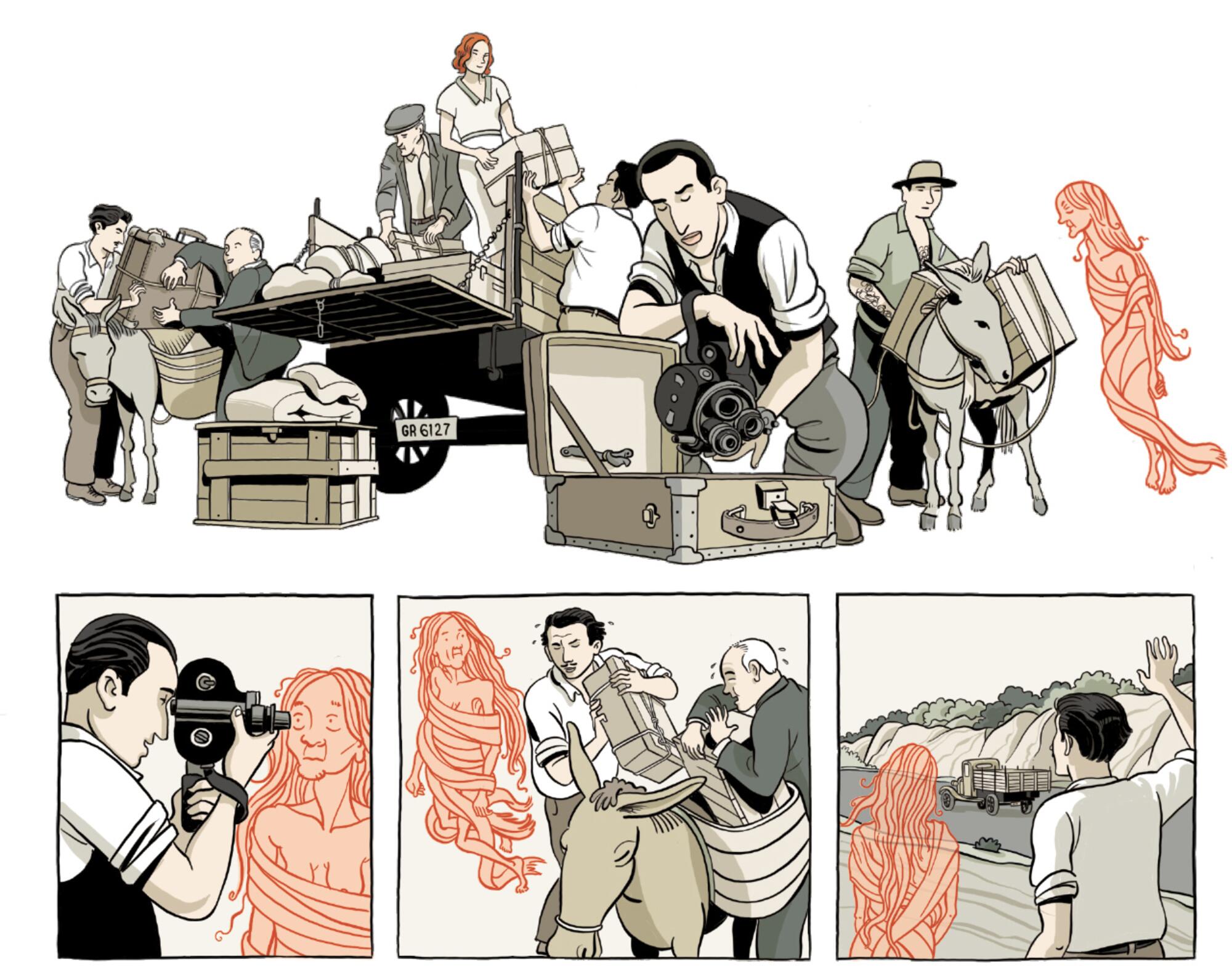 Viñeta del cómic ‘El otro mundo’, con guión de Enrique Bonet y dibujos de Joaquín López Cruces
